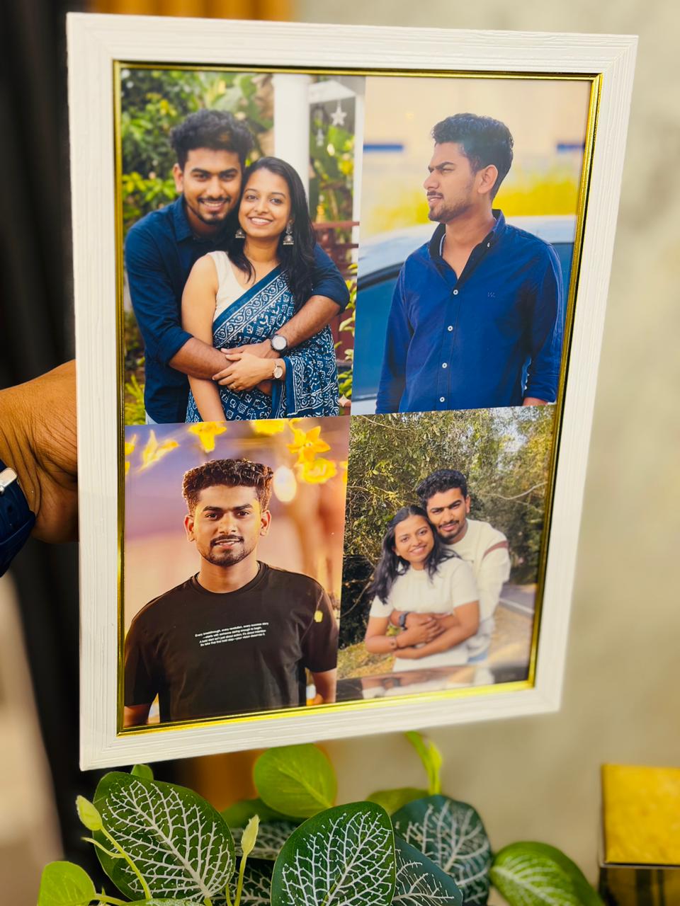 Premium T-Shirt & Photo Frame Gift Hamper – Personalised Gift for Him