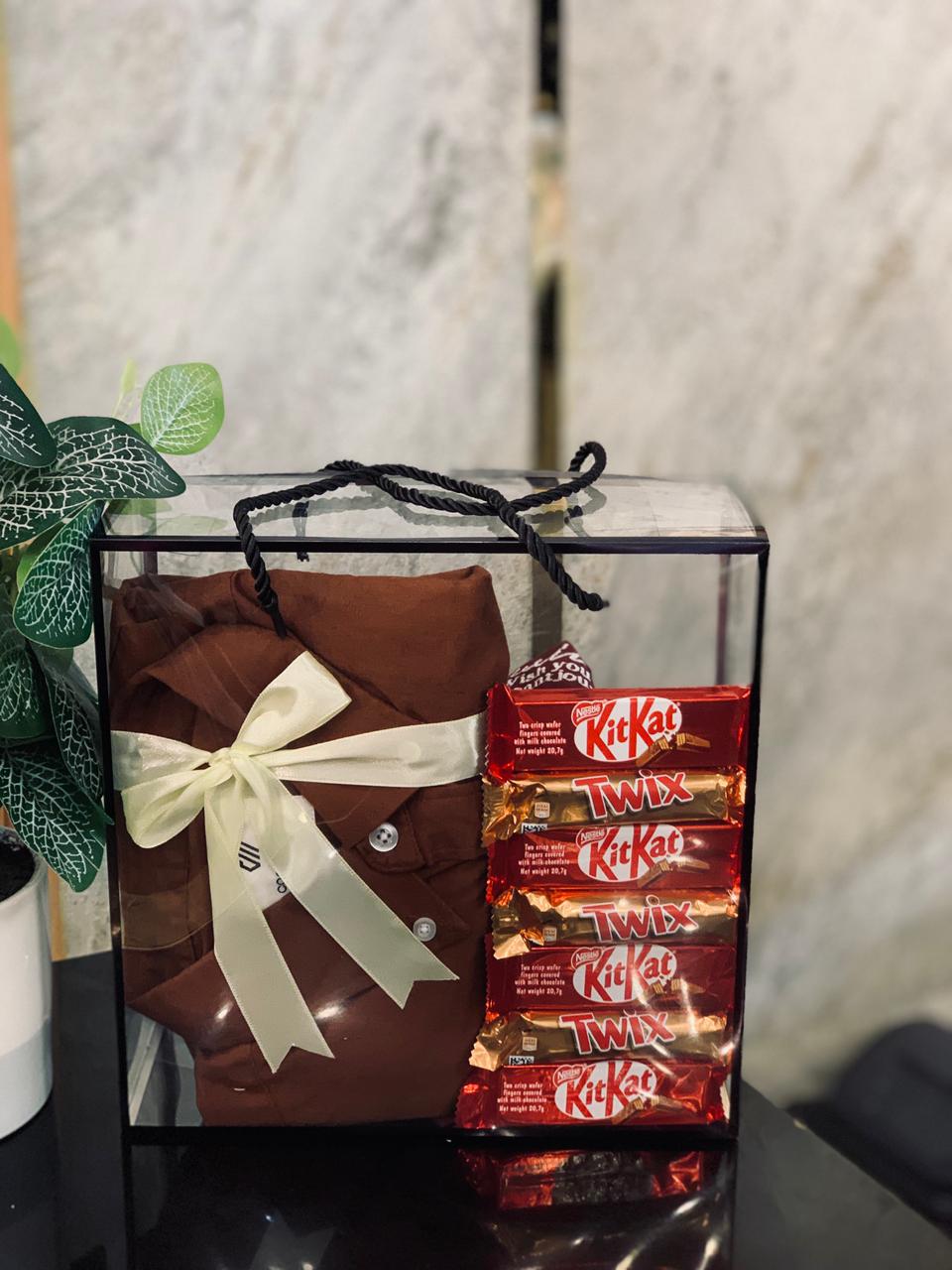 Premium Shirt Gift Hamper Bag – Stylish Birthday Gift for Him