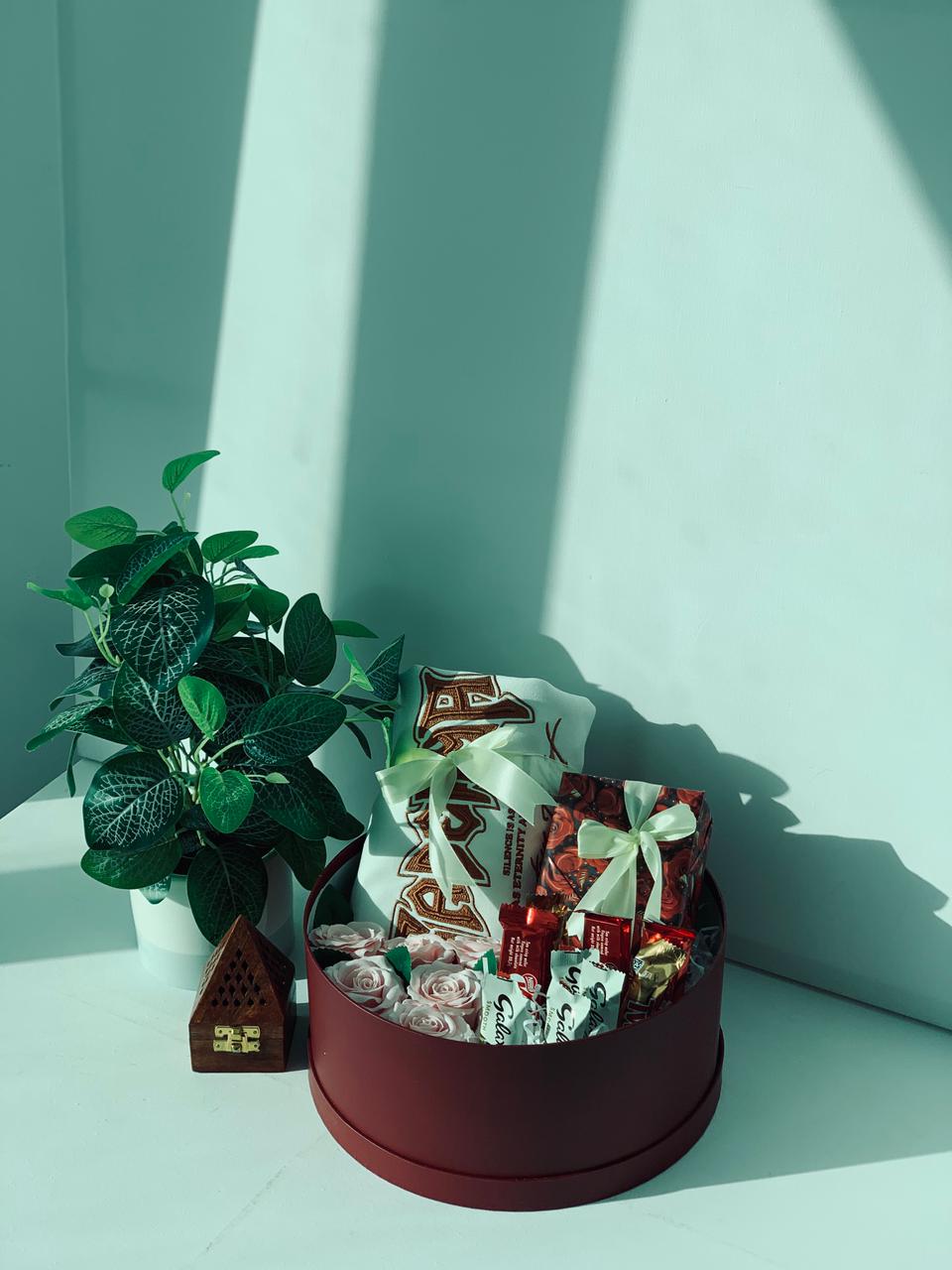 Premium T-Shirt & Perfume Gift Hamper Box – Luxury Gift for Him