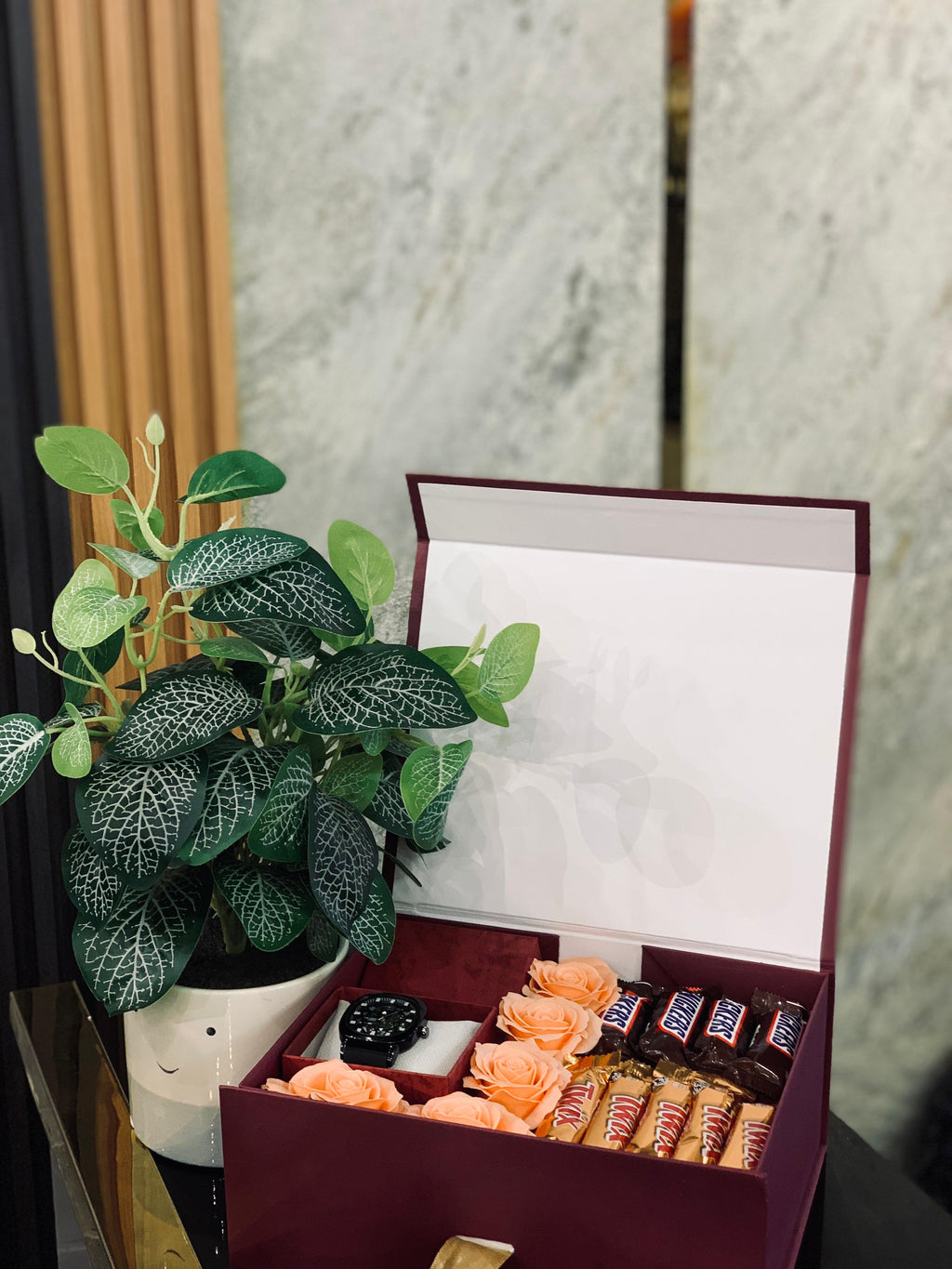 Basic Shirt Gift Hamper with Mini Rose Bouquet – Romantic Gift for Him