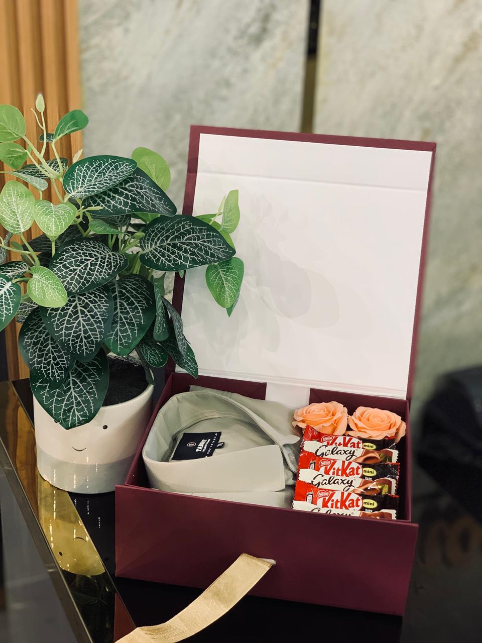 Premium Shirt Gift Hamper Box – Elegant Birthday Gift for Him
