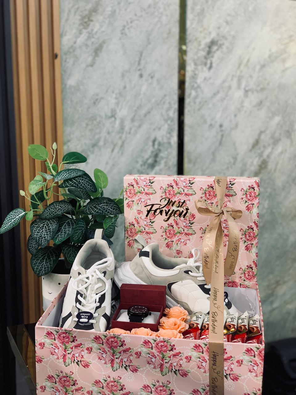 Luxury Shoe & Watch Gift Hamper Box – Premium Gift for Him