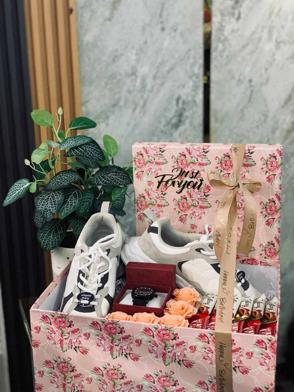 Luxury Shoe & Watch Gift Hamper Box – Premium Gift for Him