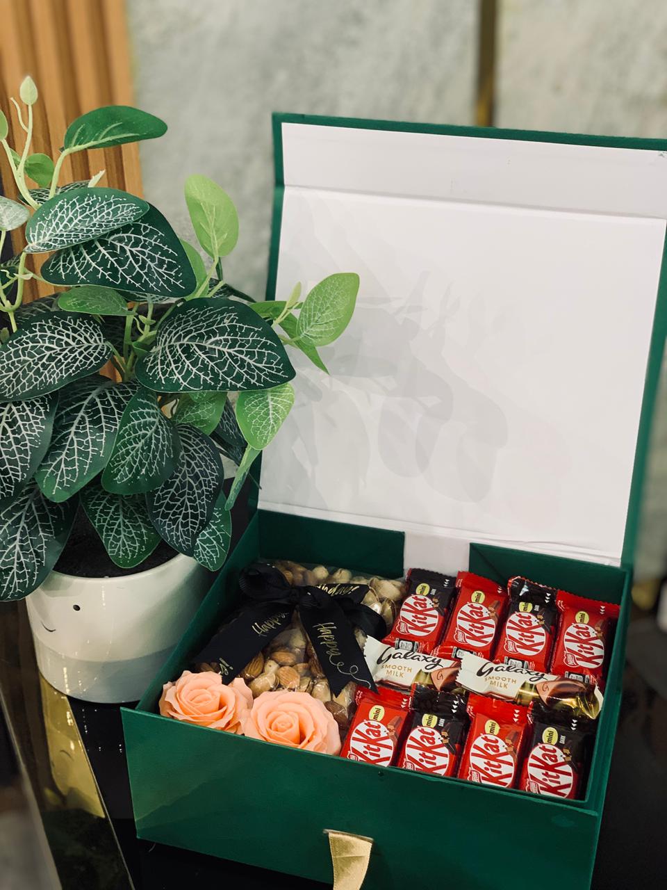 Chocolate & Nuts Gift Hamper Box – Premium Sweet Gift for Any Occasion