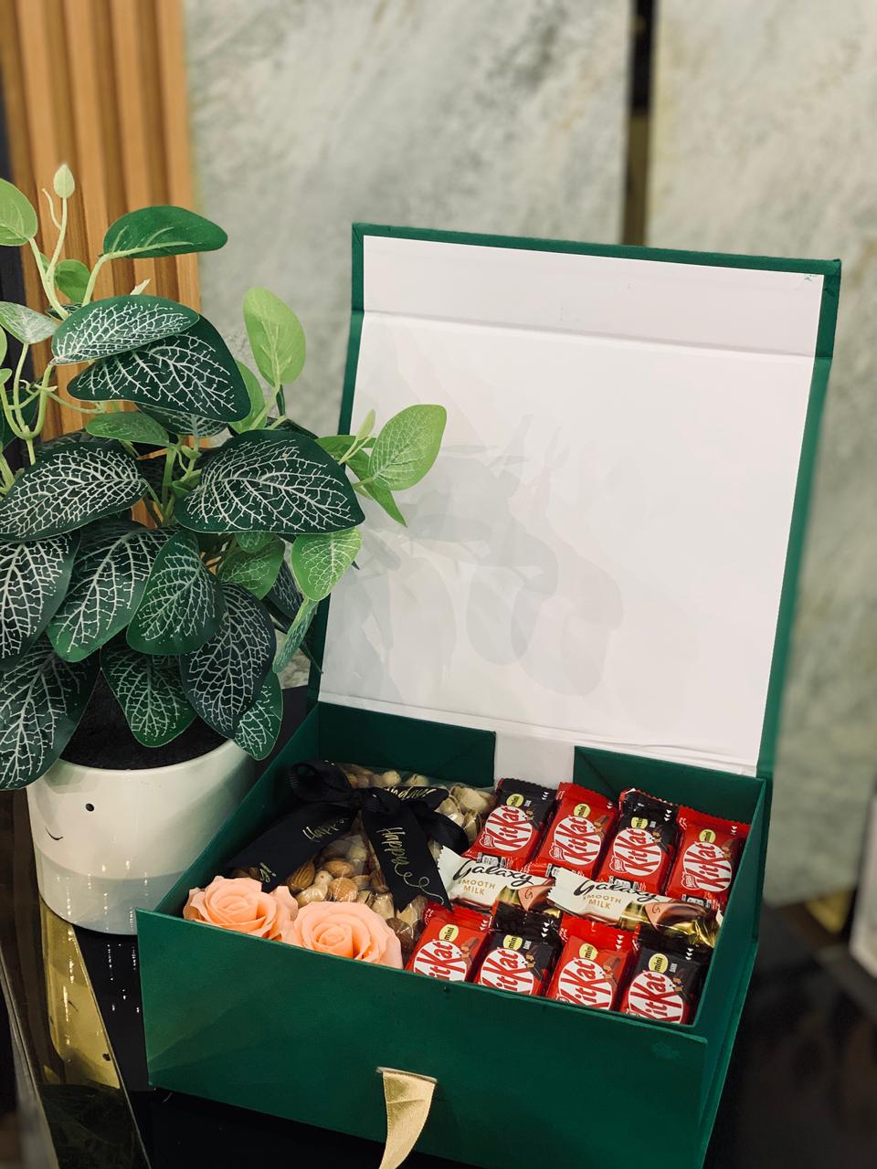 Chocolate & Nuts Gift Hamper Box – Premium Sweet Gift for Any Occasion