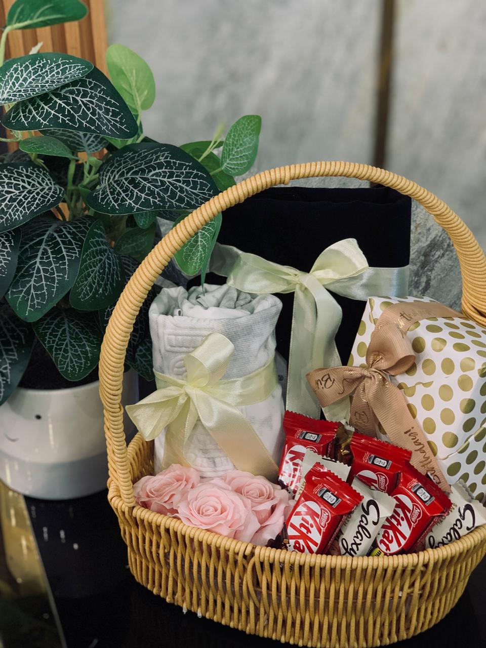 Luxury Shirt, T-Shirt & Perfume Gift Basket Hamper – Premium Gift for Him
