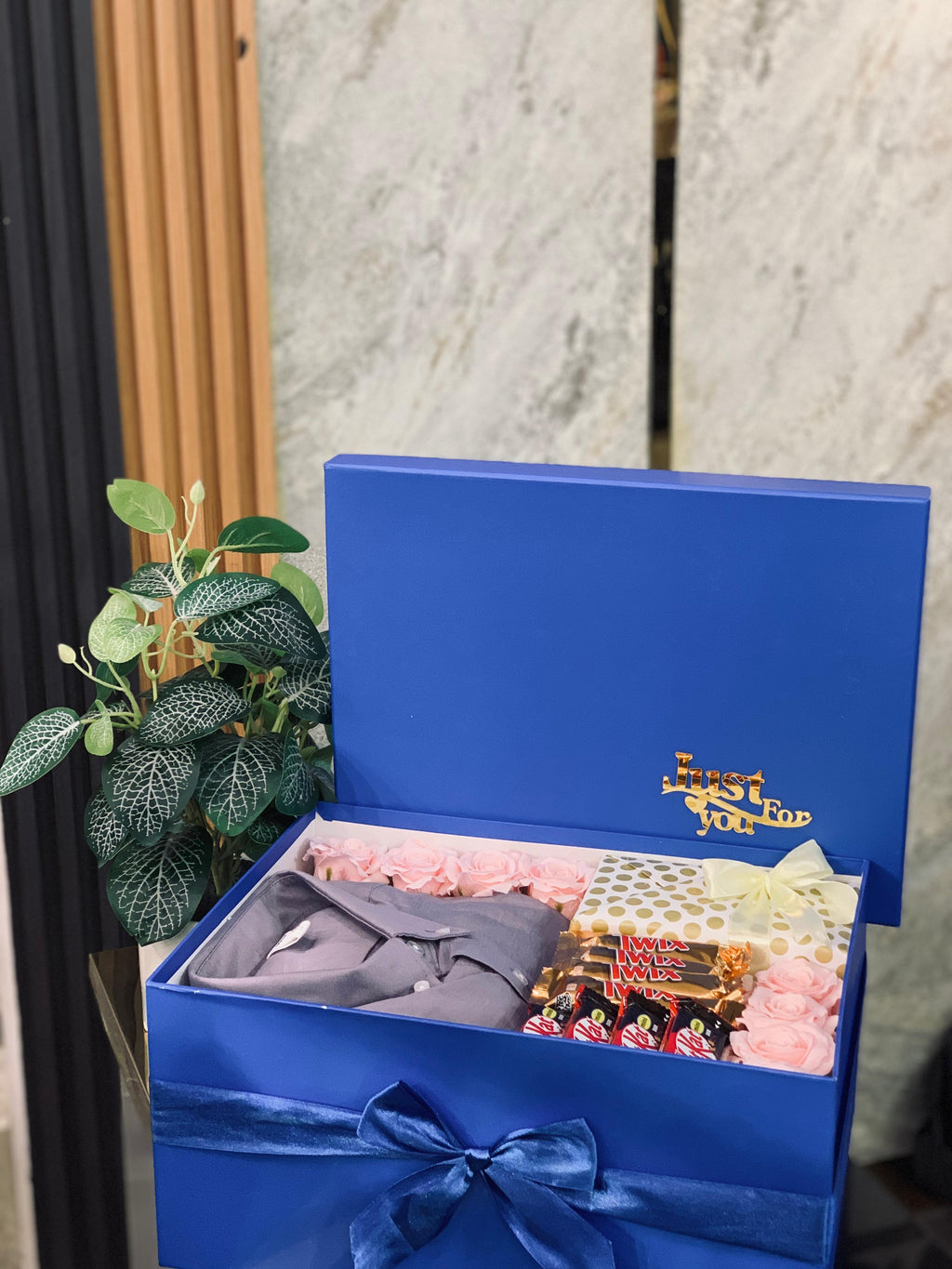 Premium Shirt & Perfume Gift Hamper – Luxury Birthday Gift for Him