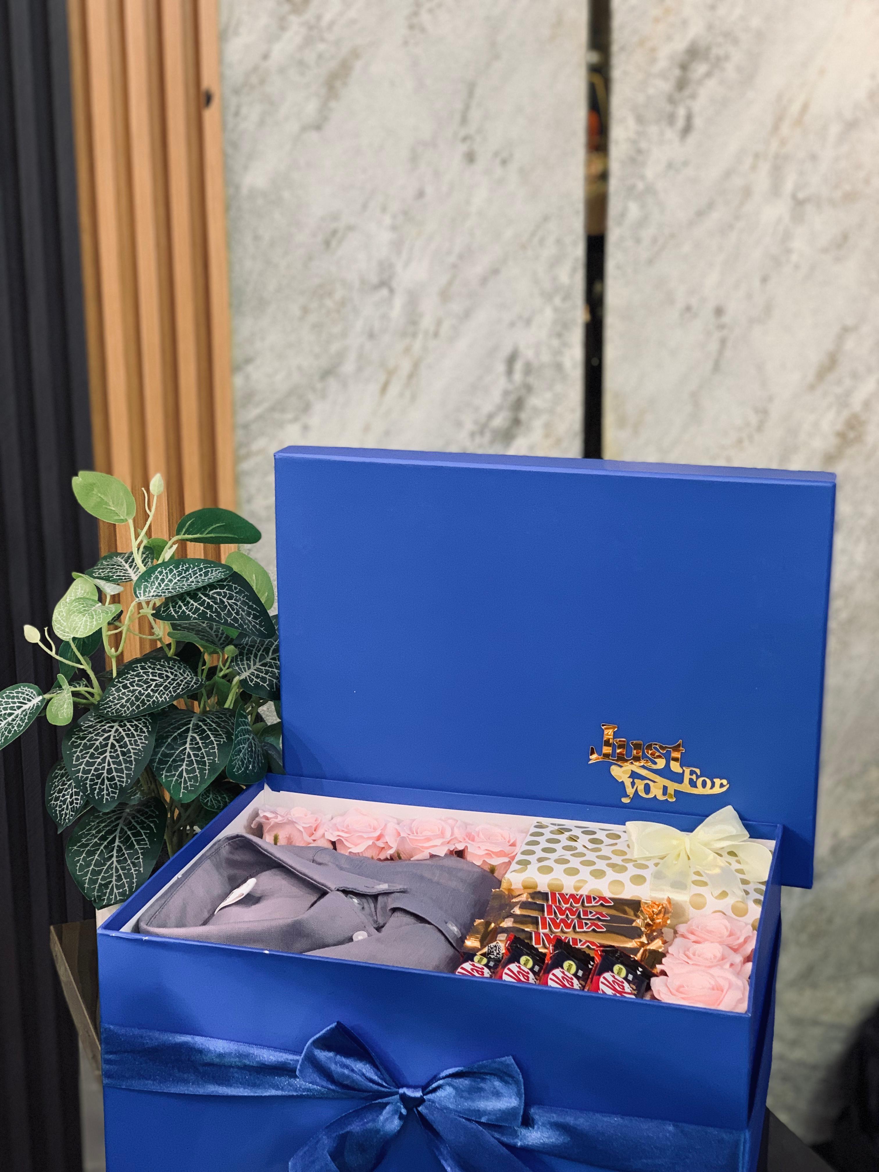 Premium Shirt & Perfume Gift Hamper – Luxury Birthday Gift for Him