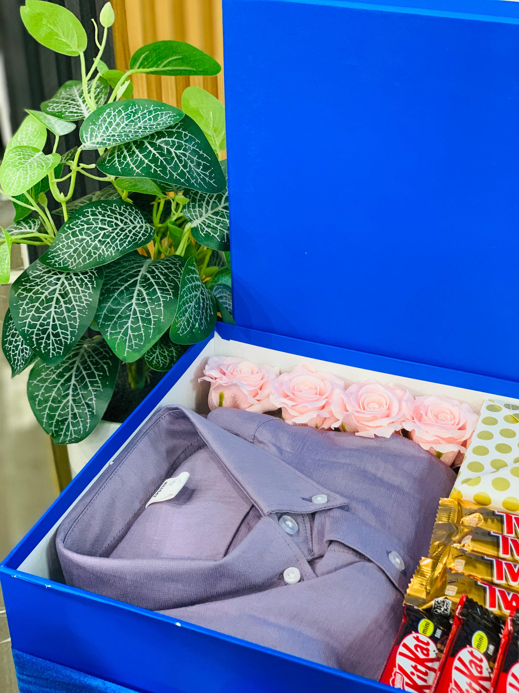 Premium Shirt & Perfume Gift Hamper – Luxury Birthday Gift for Him