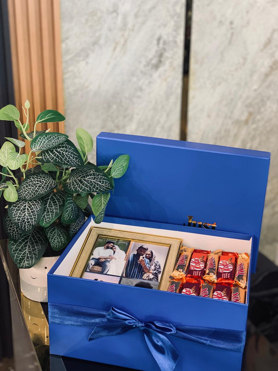 Personalised Photo Frame Gift Hamper – Sentimental Gift for Him & Her