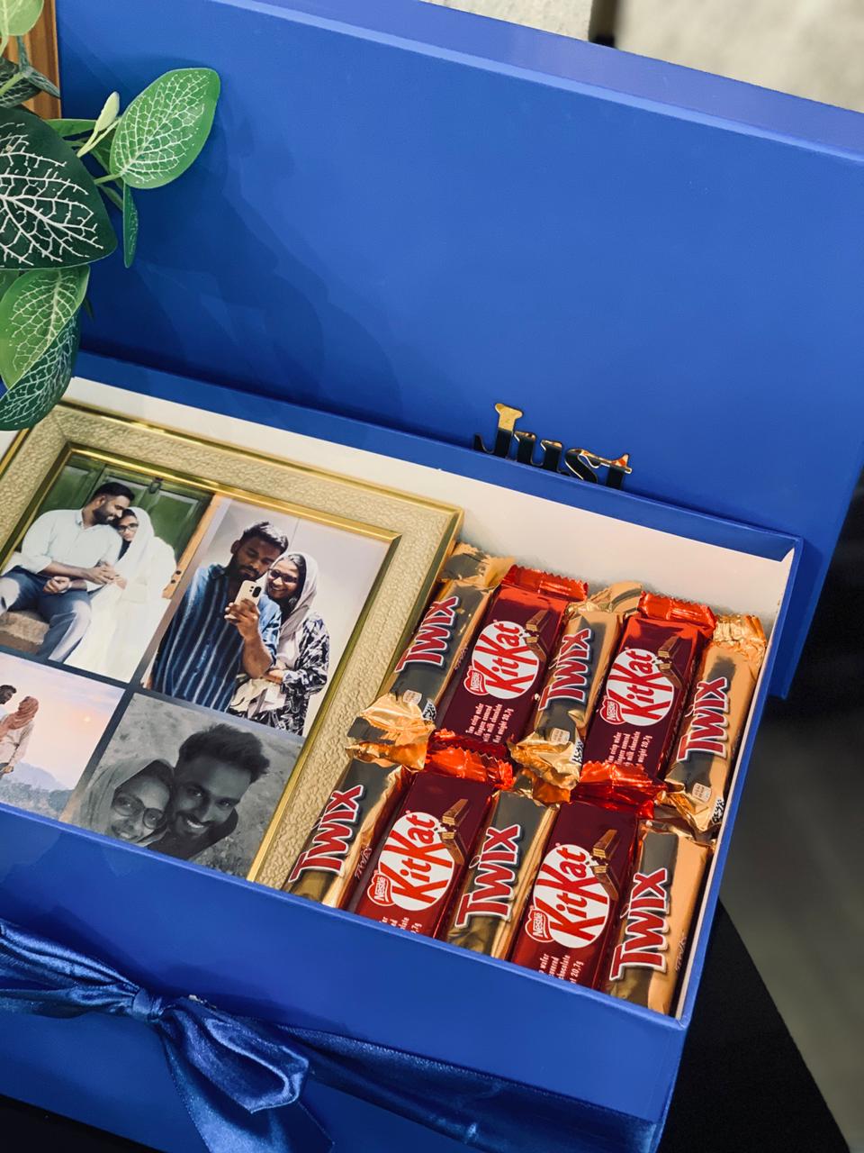 Personalised Photo Frame Gift Hamper – Sentimental Gift for Him & Her