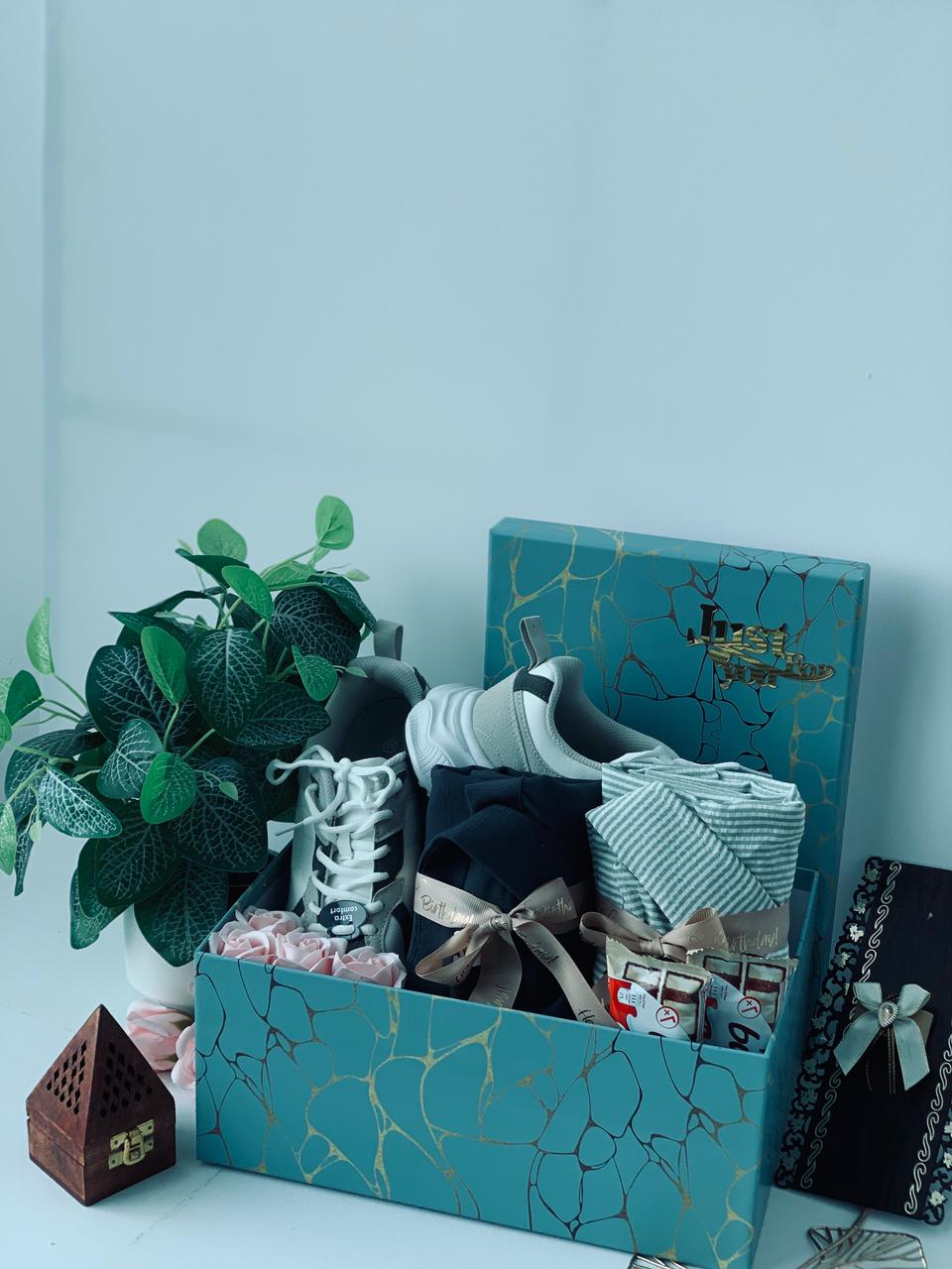 Luxury Shoe & 2 Shirts Gift Hamper Box – Ultimate Birthday Gift for Him
