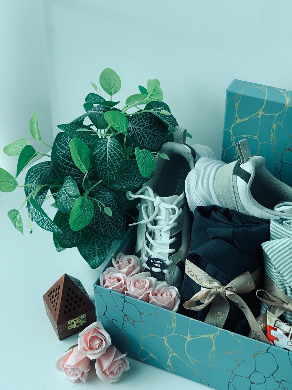 Luxury Shoe & 2 Shirts Gift Hamper Box – Ultimate Birthday Gift for Him