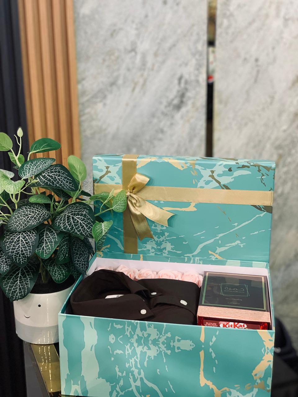 Premium Shirt & Customized Perfume Gift Hamper – Bespoke Luxury Gift for Him