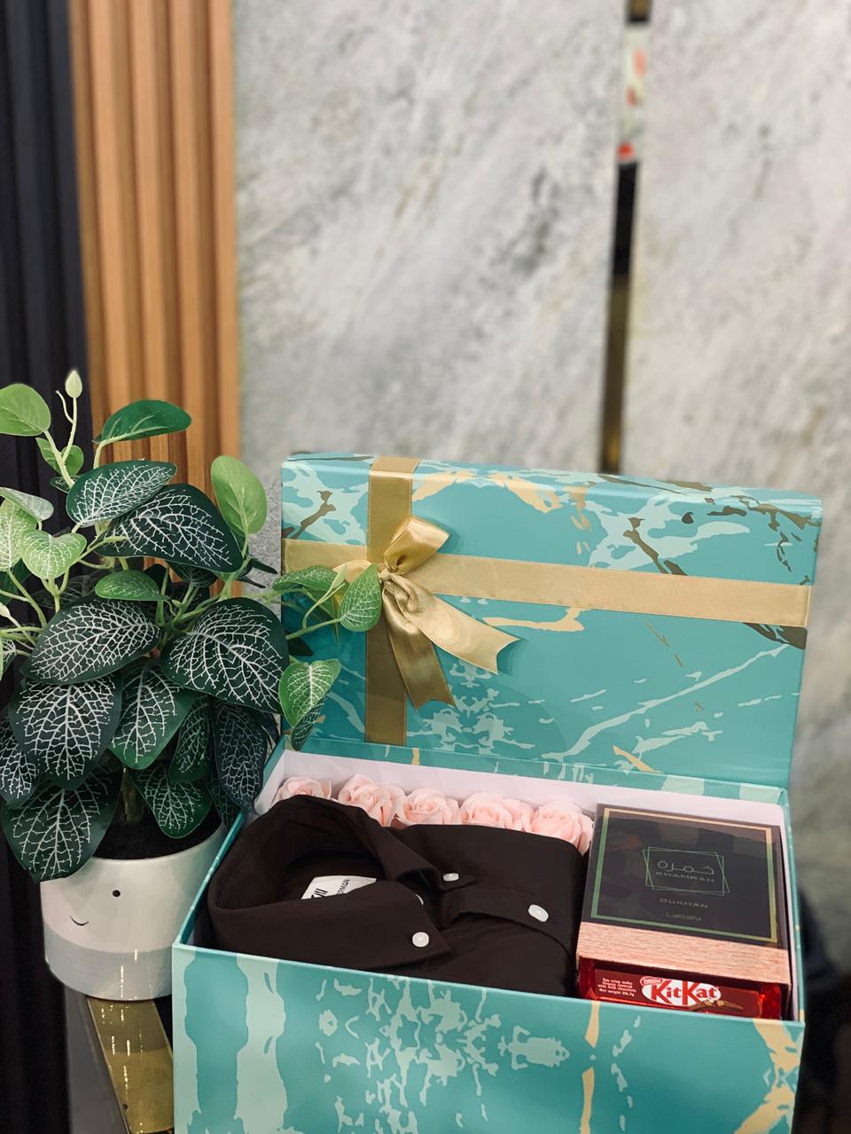 Premium Shirt & Customized Perfume Gift Hamper – Bespoke Luxury Gift for Him