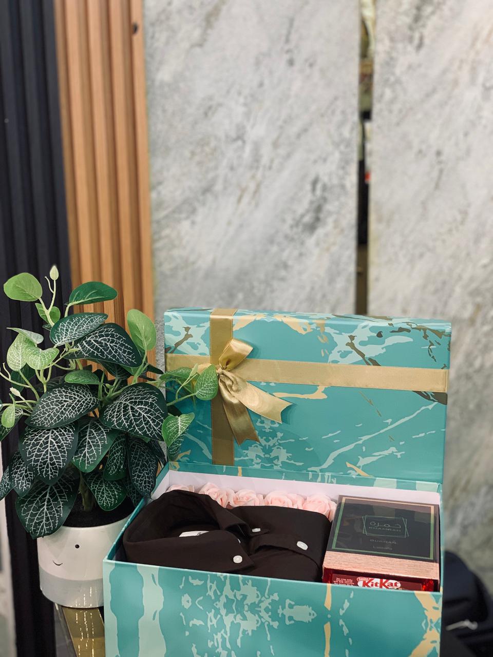Premium Shirt & Customized Perfume Gift Hamper – Bespoke Luxury Gift for Him