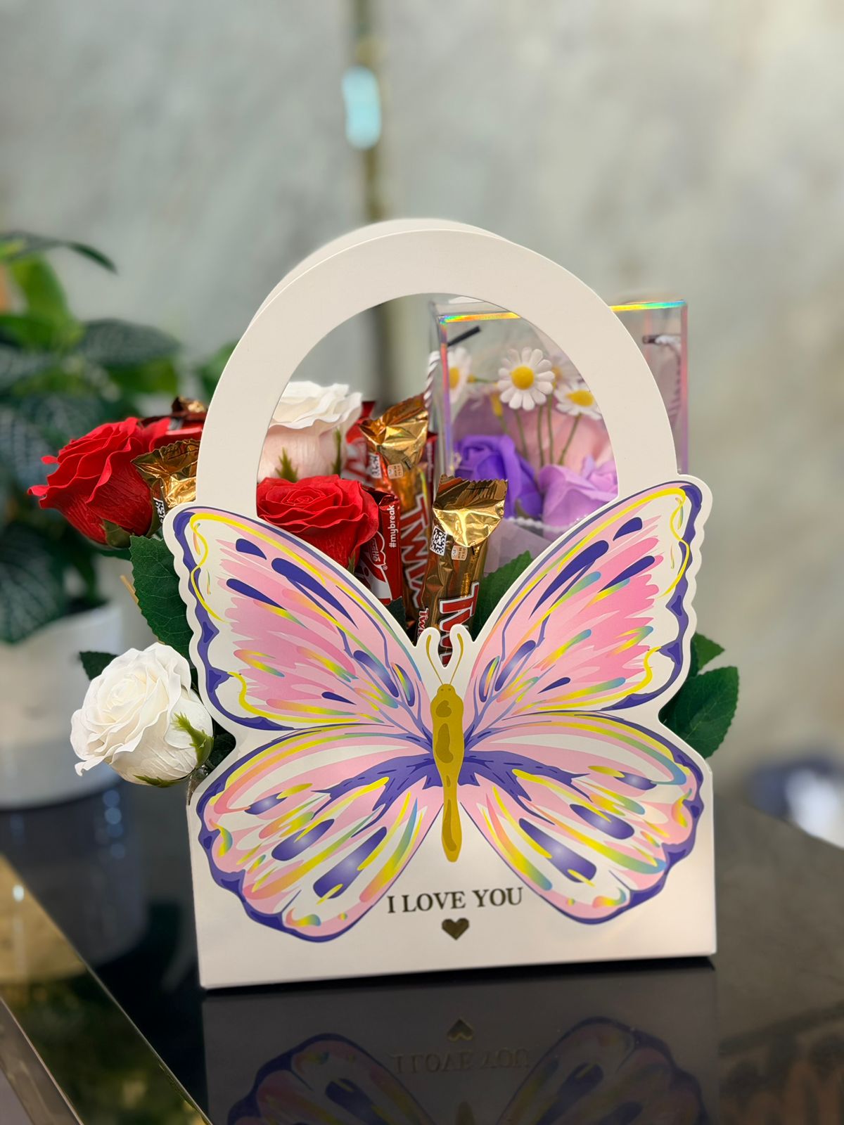 Valentine's Day Butterfly Gift Hamper – Romantic Love Gift for Her
