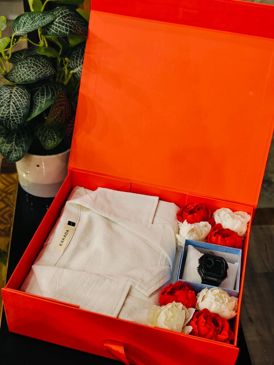 Watch, Shirt & Chocolate Bouquet Gift Hamper – Ultimate Luxury Gift for Him