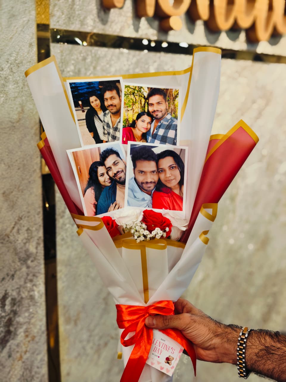 Personalised Photo Bouquet – Unique Romantic Memory Gift