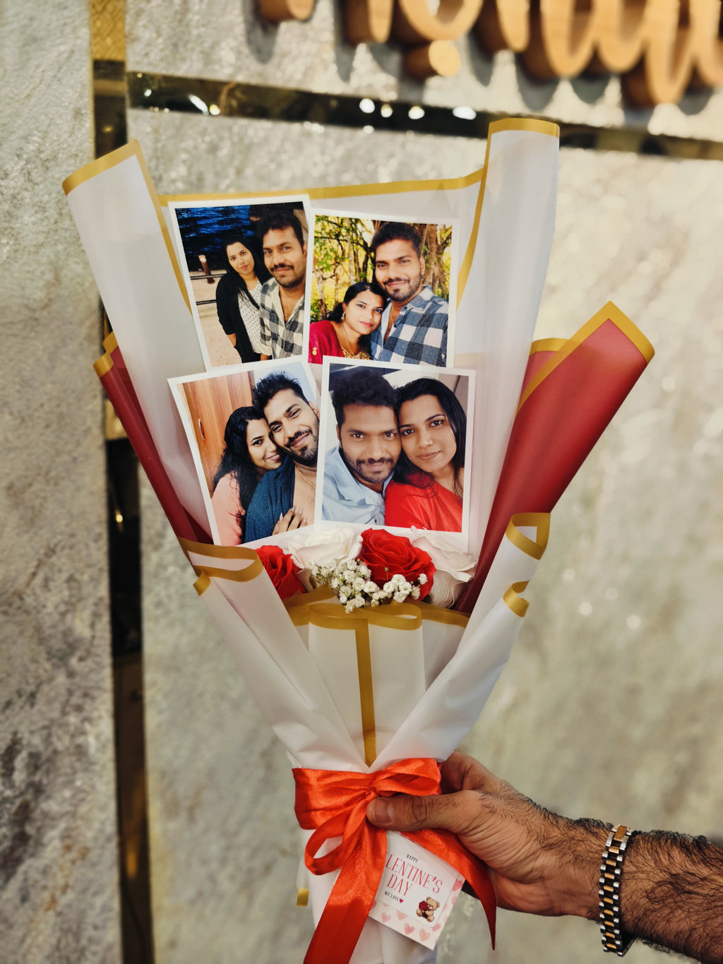 Personalised Photo Bouquet – Unique Romantic Memory Gift