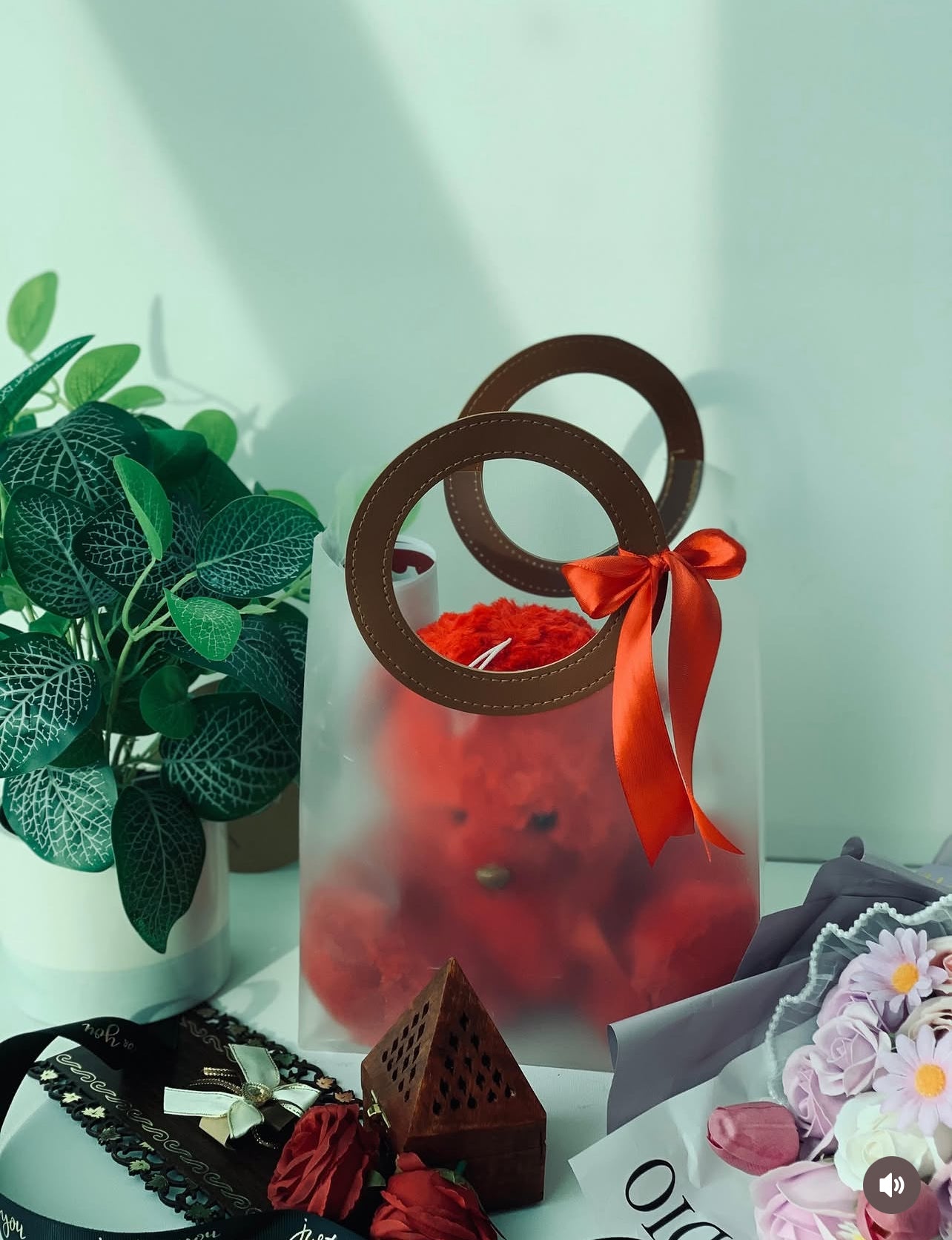 Teddy bear hamper