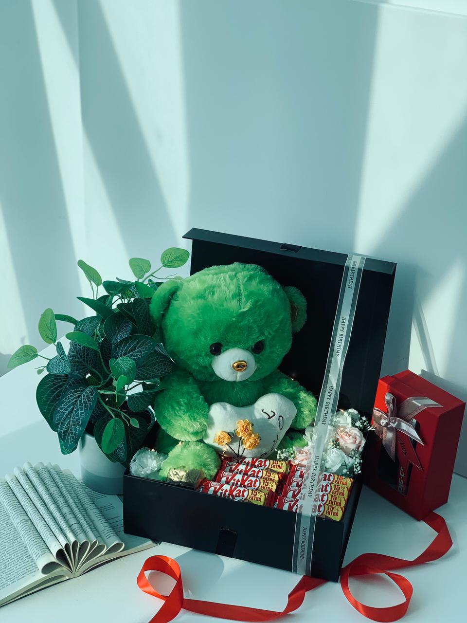 Teddy bear hamper